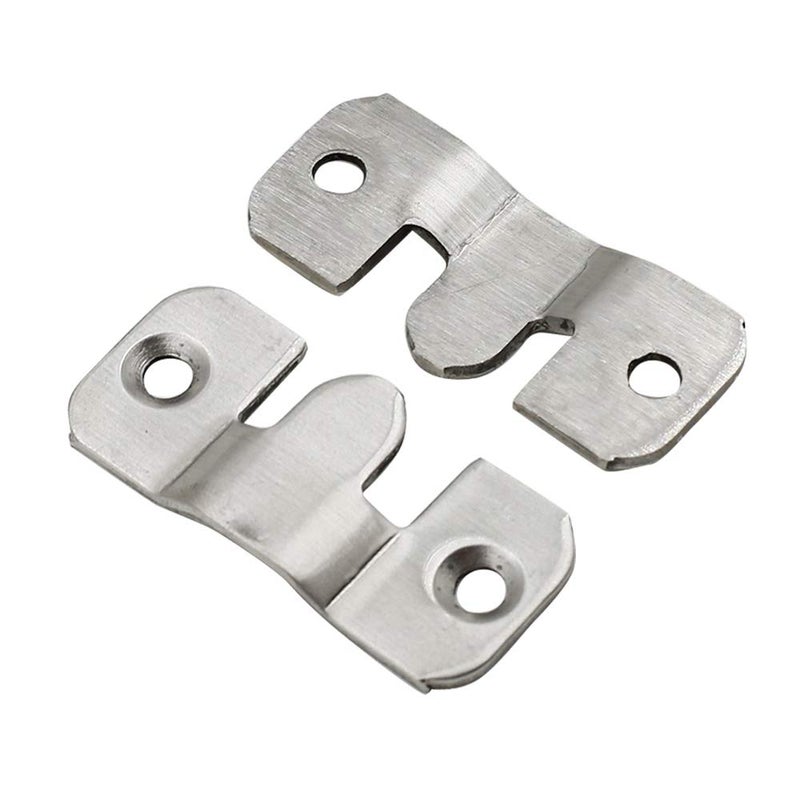Luomorgo 10 Pack Z-Clips Flush Mount Bracket Heavy Duty Picture Hangers Interlocking Photo Frame Hook for Hanging Headboards Large Picture Display Wall Mount Hardware, 44x19mm - Image 3